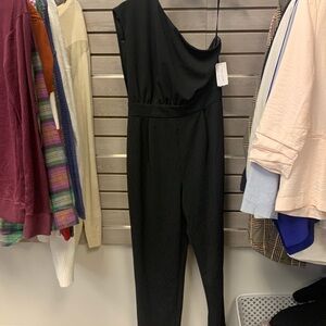 Black off shoulder romper